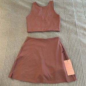 Girlfriend collective matching set - Dylan Bra and Sports Skort